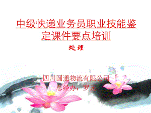 《快件處理中級(jí)》PPT課件.ppt
