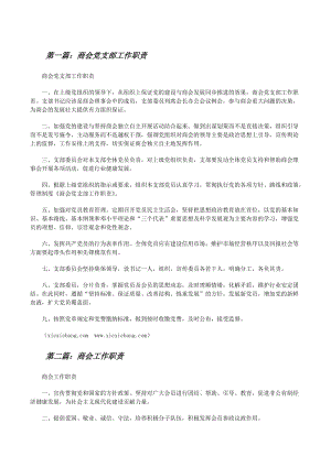 商會(huì)黨支部工作職責(zé).docx