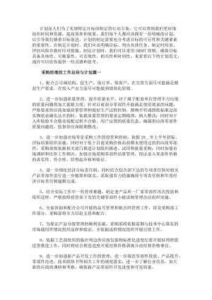 采購經(jīng)理的工作總結(jié)與計(jì)劃（優(yōu)質(zhì)20篇）-文庫吧資料