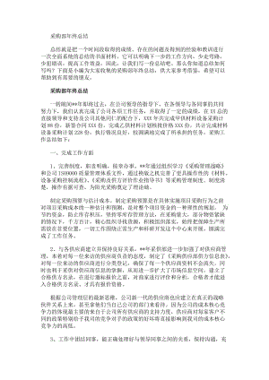 采購部年終總結(已改無錯字)